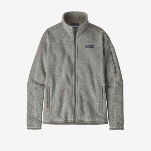Patagonia better sweater fleece jacket birch white